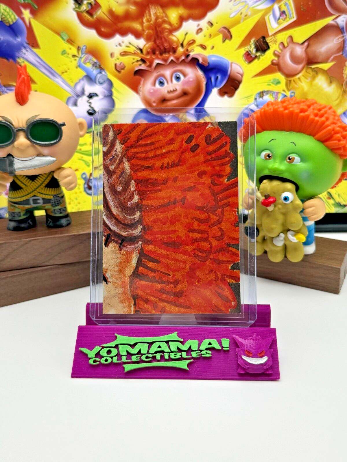 1986 Topps Garbage Pail Kids Series 3 FARRAH FOSSIL #88b GPK Sticker Vintage!