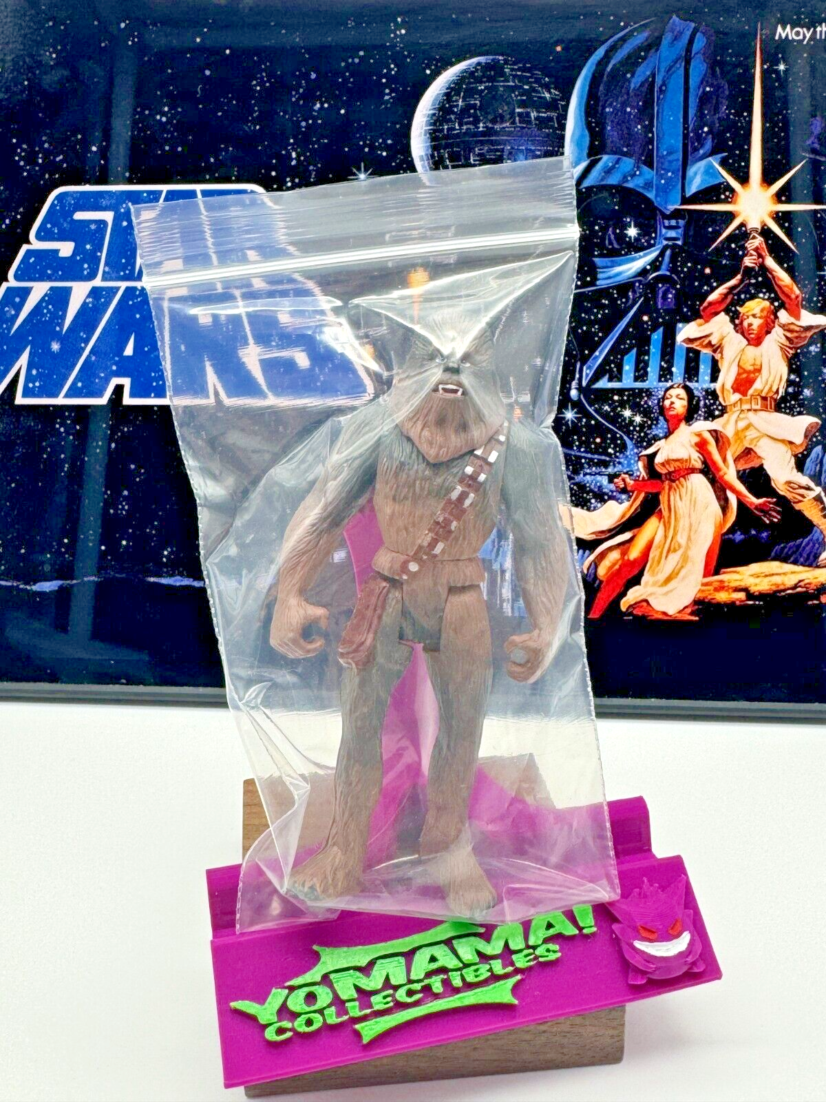 VINTAGE 1995 Kenner Star Wars Power Of The Force Chewbacca Action Figure Loose