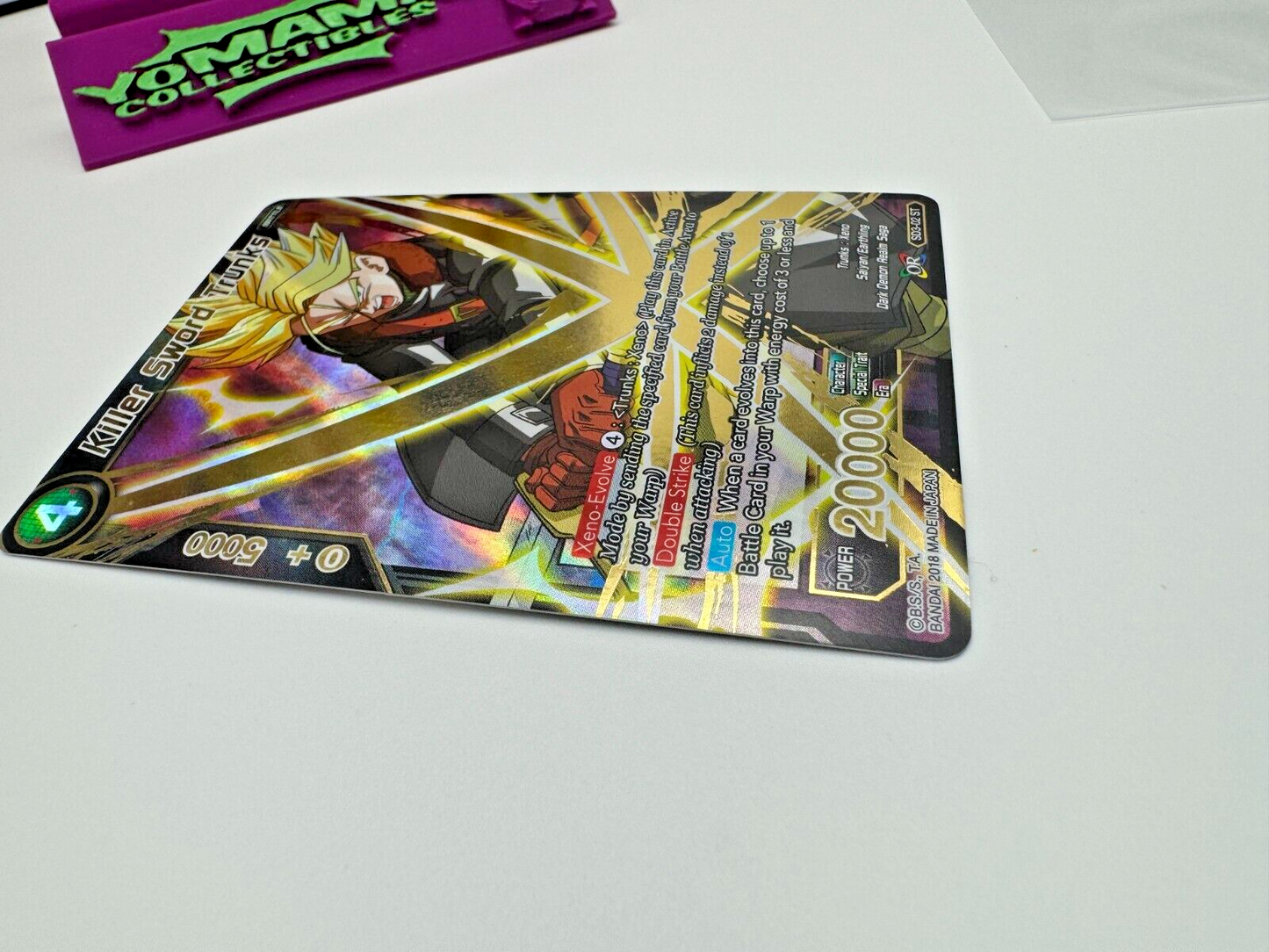 2018 Dragon Ball Z TCG Killer Sword Trunks SD3-02 ST Gold Foil The Dark Invasion
