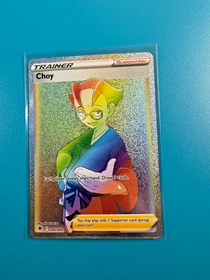 2022 Pokemon Astral Radiance CHOY Rainbow Trainer Secret Rare 200/189 NM