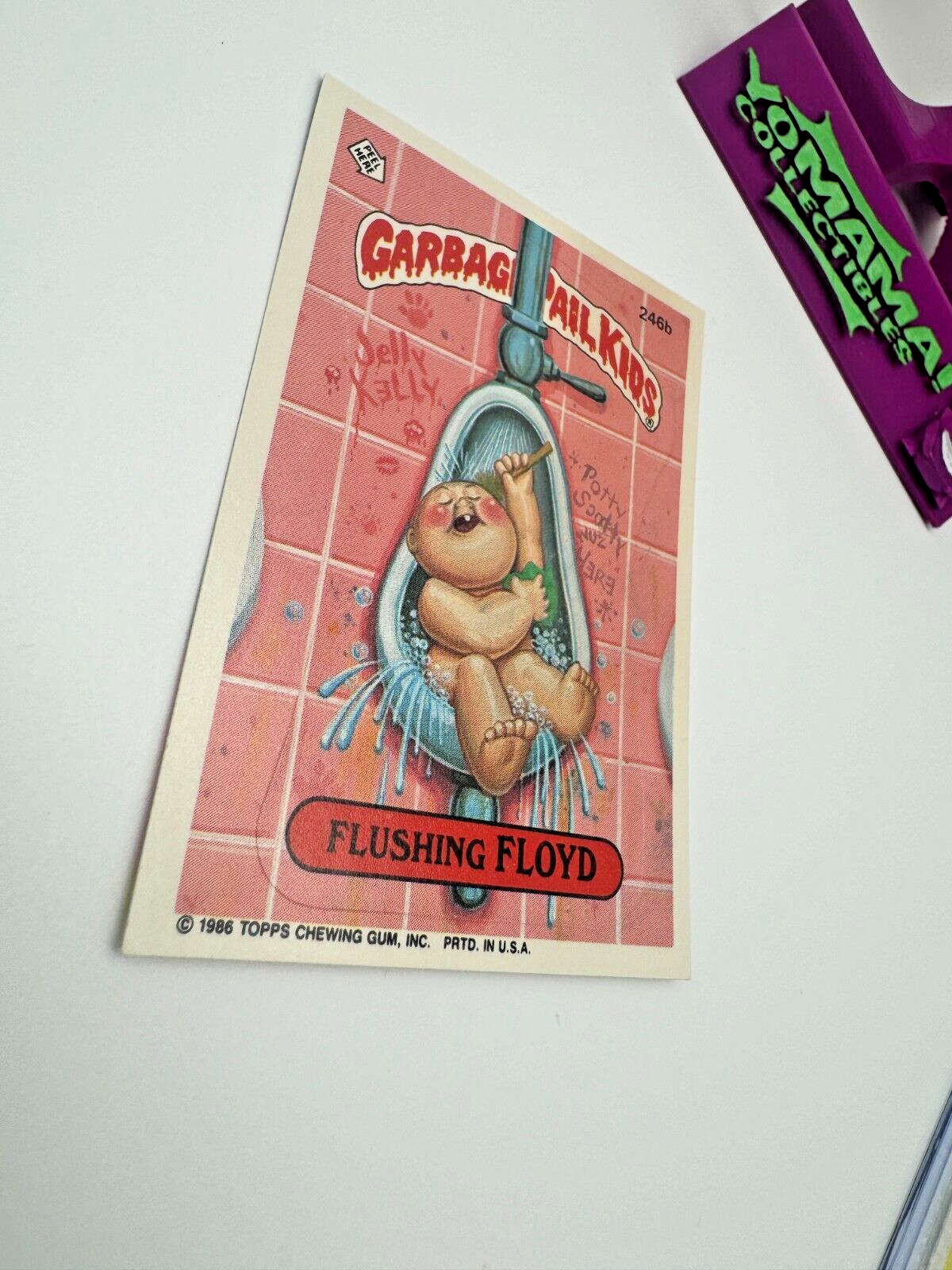 1986 Topps Garbage Pail Kids Series 6 Flushing Floyd # 246b GPK Trading Card