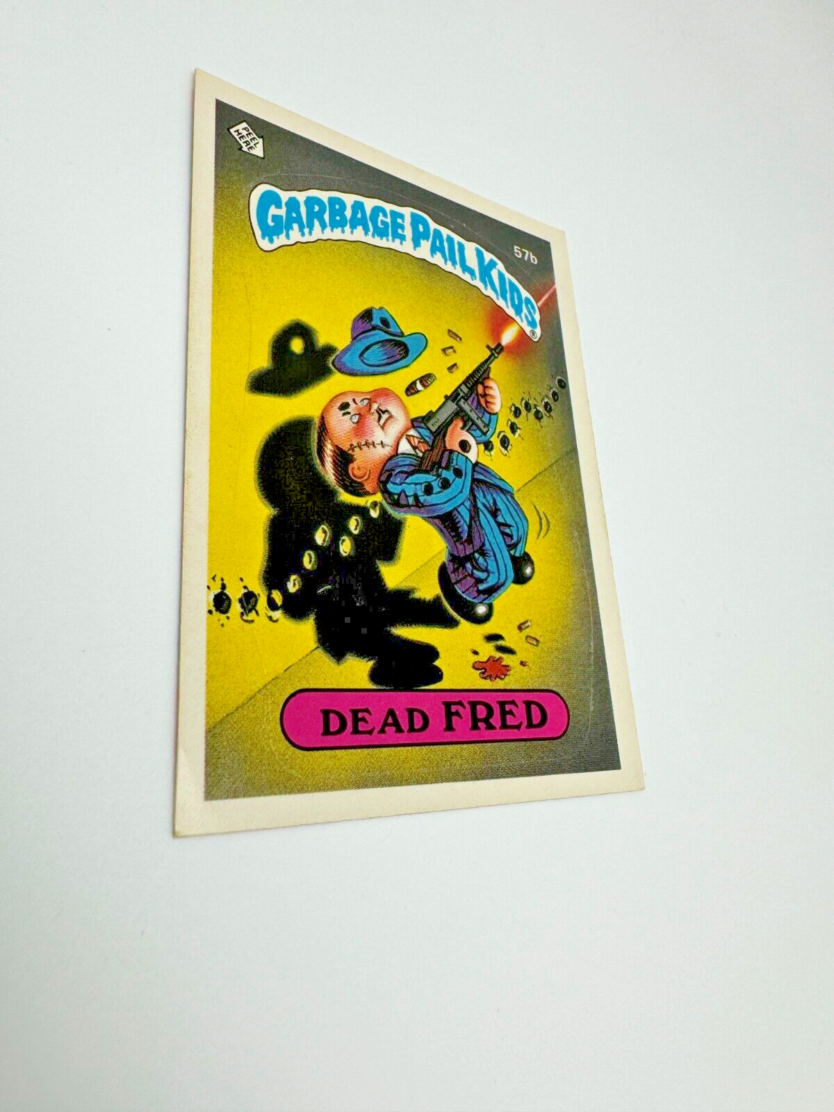 1986 Topps Garbage Pail Kids Series 2 Dead Fred # 57b GPK Sticker VINTAGE