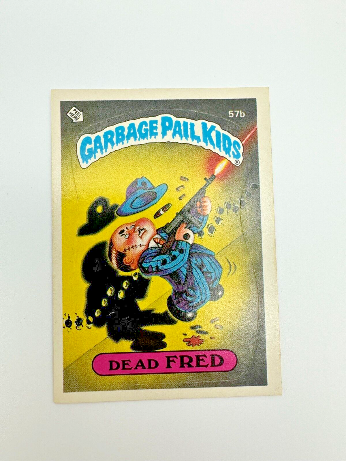 1986 Topps Garbage Pail Kids Series 2 Dead Fred # 57b GPK Sticker VINTAGE