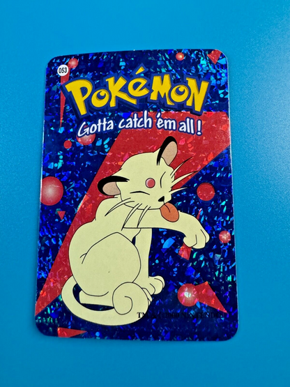 2000 Vintage Licensed Nintendo Pokemon Persian # 53 Holo Vending Prism Sticker!