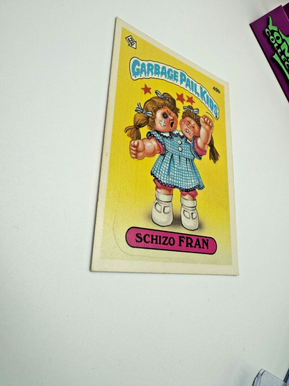 1985 Topps Garbage Pail Kids OS2 Series 2 Schizo Fran #49b GPK Trading Card