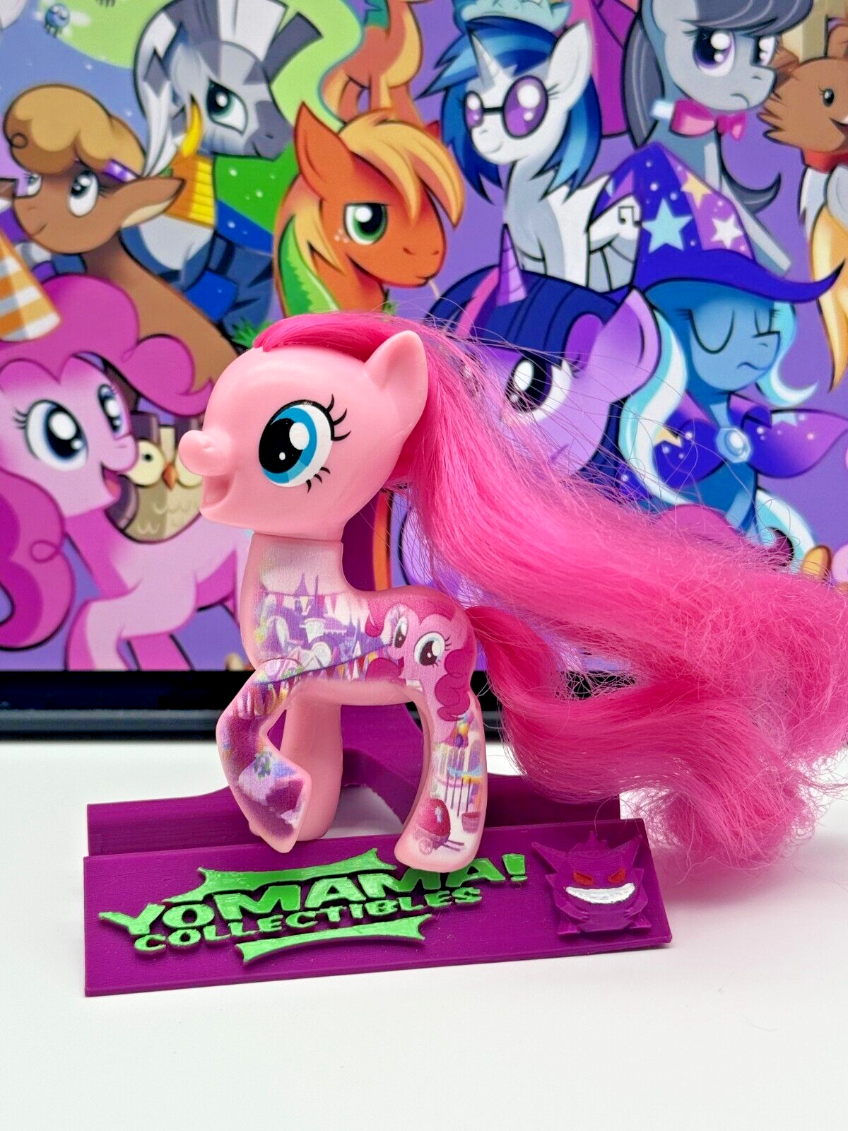 2016 My Little Pony The Movie 2016 Pinkie Pie Movie Tattoo Brushable Hair 3" MLP