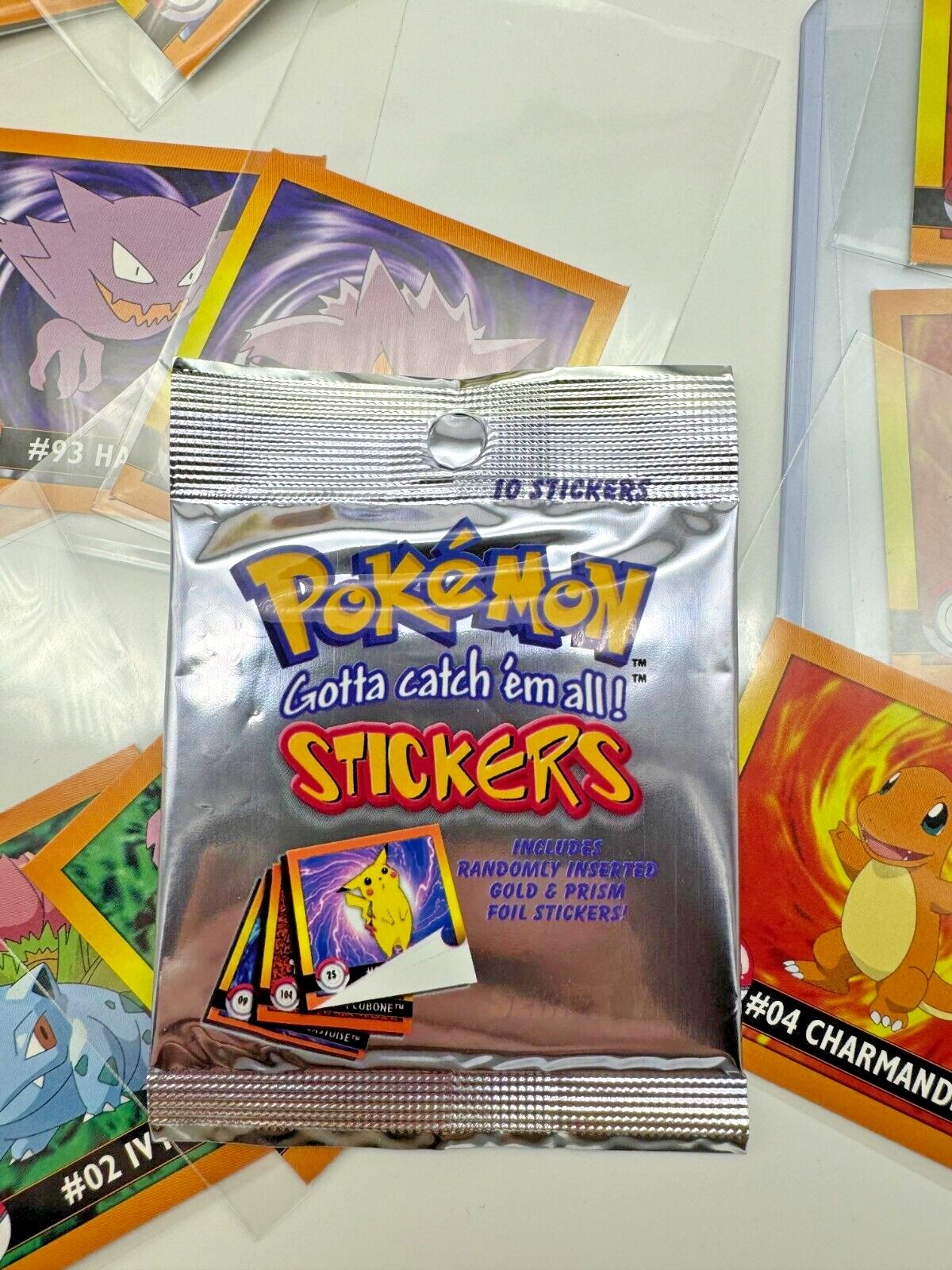 Vintage 1999 Pokemon ArtBox Series 1 Stickers - 1 x SEALED Pack with Free Gift!