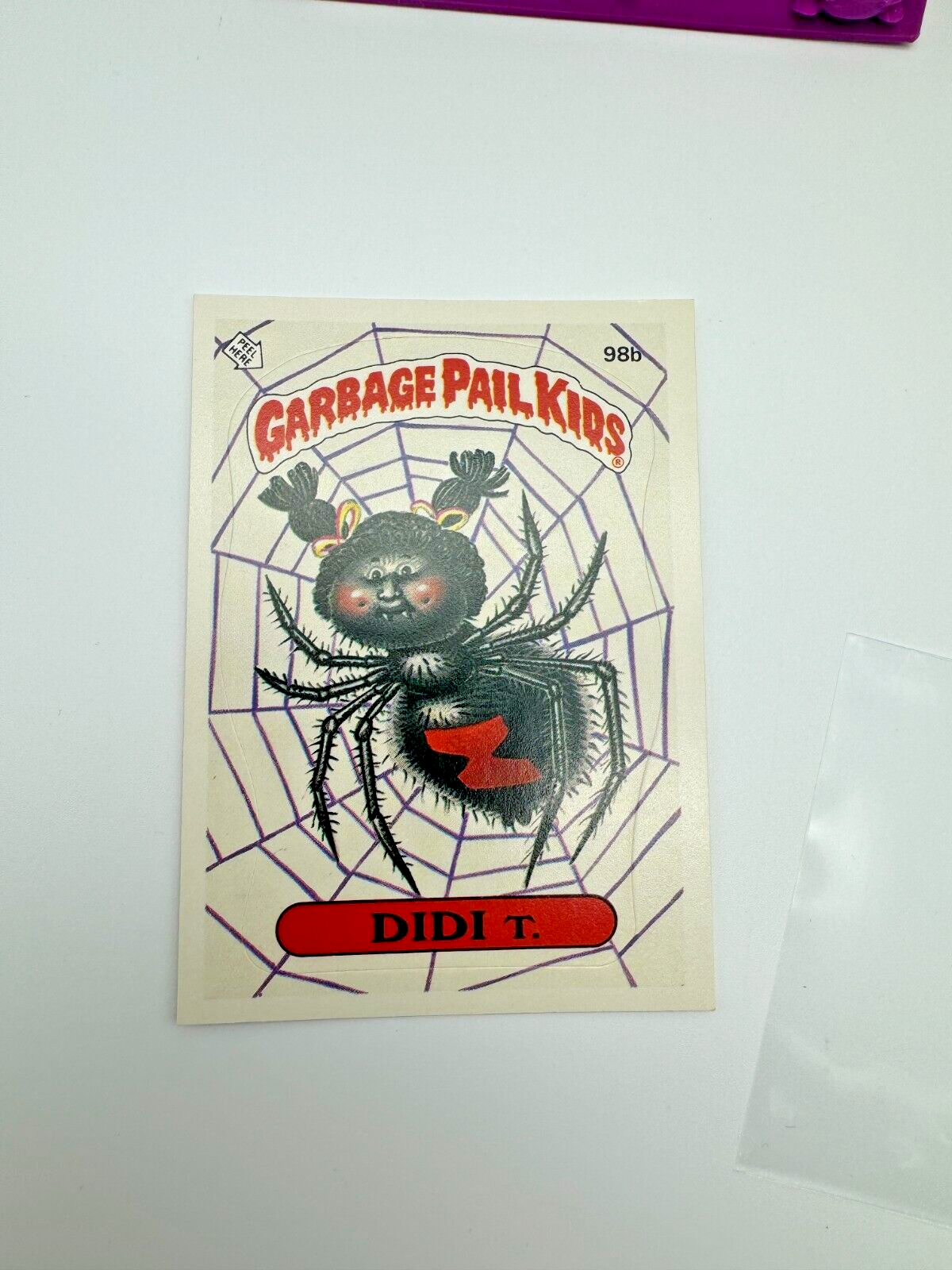 1986 Topps Garbage Pail Kids Series 3 DIDI T. / Dentist # 98b GPK 2 STAR Sticker