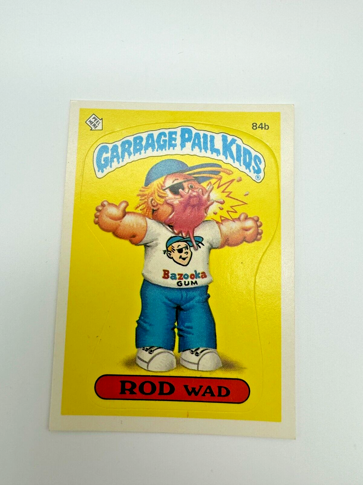 1986 Topps Garbage Pail Kids Series 3 ROD WAD / Principal # 84b GPK Trading Card