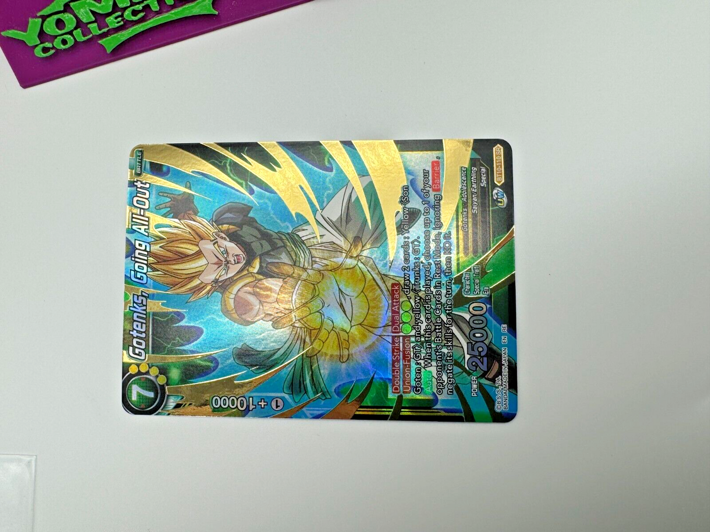 2020 Dragon Ball Z Gotenks, Going All-Out BT10-110 SR Gold Stamped Foil DBZ DBS